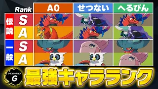 レギュG真っ只中！伝説・一般ポケモン最強キャラランクについて語ります