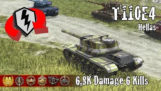 T110E4  |  6,8K Damage 6 Kills  |  WoT Blitz Replays