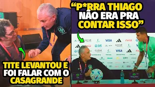 TITE DEU O PAPO NO CASAGRANDE E DEU BRONCA NO THIAGO SILVA QUE FALOU DEMAIS NA ENTREVISTA COLETIVA