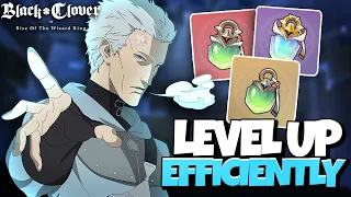 HOW TO LEVEL UP YOUR UNITS EFFICIENTLY AS A F2P PLAYER! - Black Clover Mobile