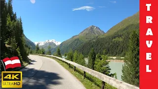 Driving in Austria 4: Kaunertal (From Prutz to Kaunertaler Gletscher 2750m) | 4K 60fps