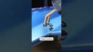 Using Plastic Welding And Metal Clips To Fix A Broken Car Bumper