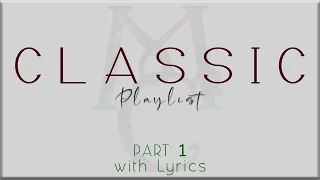 Classic  Playlist with Lyrics Part 1 (Chicago,George Benson,James Ingram, Michael Bolton) NO ADS