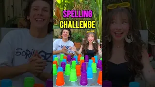 FUNNY Spelling CHALLENGE VS My GF (Food & Art) #shorts