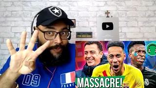 REACT - ♫ O BARÇA VOLTOU! 4x0 NO REAL MADRID! | Paródia Botadinha Saliente - Rogerinho