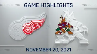 NHL Highlights | Red Wings vs. Coyotes - Nov. 20, 2021