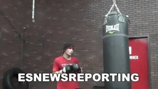 nonito donaire killing the heavybag with power punches and speed EsNews Boxing