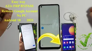 Samsung A21s Factory reset protection REMOVE GOOGLE ACOUNT
