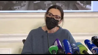 Конференция жены Виктора Медведчука Оксана Марченко - проводит пресс-конференцию в москве