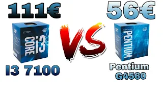 Pentium G4560 vs i3 7100 in 5 Games