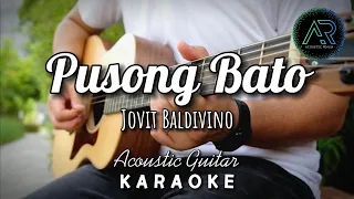Pusong Bato by Jovit Baldivino (Lyrics) | Acoustic Guitar Karaoke | TZ Audio Stellar X3