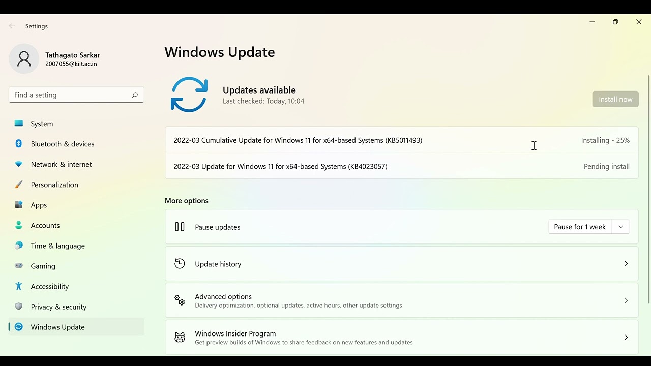 Download 202203 Cumulative update for Windows 11 for x64based system