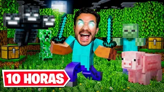 Jugué MINECRAFT por 10 HORAS y Aprendí Esto..