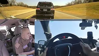 Oklahoma State Trooper Stays Calm While Being Shot At During High Speed Chase