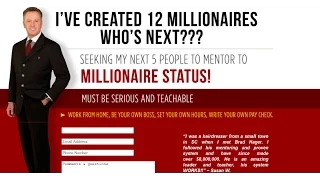 Millionaire maker, Brad Hager, conducting a Virtual Grand Opening for prospects across the world.