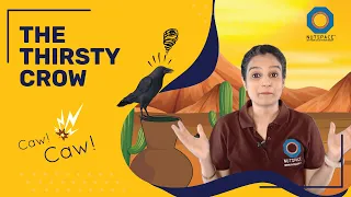 Thirsty Crow | The Crow & The Pitcher | Story for Kids | Aesop's Fable