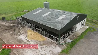Robotic milking system for an outside block or second unit