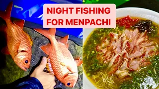 NIGHT FISHING for MENPACHI in Hawaii | Sumo Menpachi Ramen plus Gyotaku fish-print