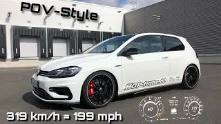 POV-Style: 319 km/h = 199 mph im 2019 HGP Golf 7 R [483 PS OPF Version] | inkl. 0-200 km/h