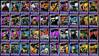 ALL HEROES of the game Teenage Mutant Ninja Turtles Legends