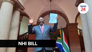 WATCH | 'We are not mad, we are outliers': President Cyril Ramaphosa officially signs NHI into law