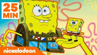 SpongeBob Squarepants | 25 min verandering van grootte! | Nickelodeon Nederlands