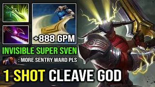 BRUTAL 1 SHOT GOD STRENGTH Butterfly Sven +888 GPM Insane Cleave DPS vs Pro Anti Mage Dota 2