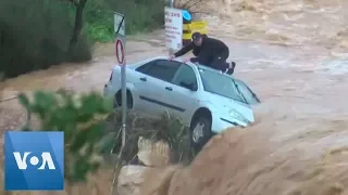 Dramatic Footage Shows Rescue of Man From Flash Flood Near Jerusalem