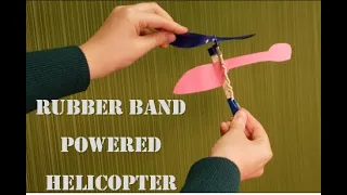 Rubber Band Powered Helicopter | Grab and Geaux