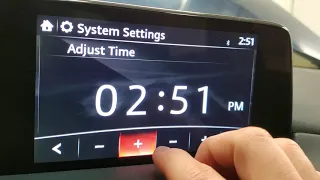 2017 2018 2019 2020 2021 2022 Mazda CX-5 SUV - How To Adjust Clock Time - Change Hours & Minutes