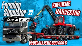 KUPUJEME HARVESTOR! VYDĚLALI JSME 500 000 €! | Farming Simulator 22 Platinová Edice #16