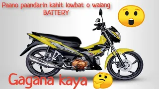 Paano paandarin ang RAIDER J FI kahit lowbat o walang Battery 🤔