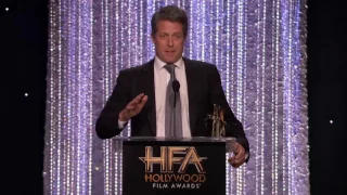 Andie MacDowell Presents Supporting Actor to Hugh Grant - Hollywood Film Awards 2016