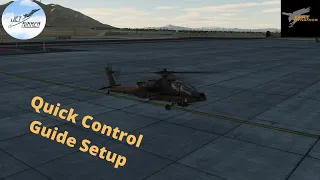 DCS AH-64D Control set up for basic flight.