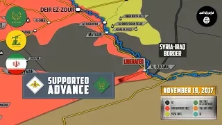 20 ноября 2017. Военная обстановка в Сирии. Сирийские силы вновь отбили последний оплот ИГИЛ.