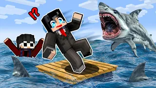 Minecraft But We're on ONE REALISTIC RAFT!