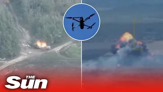 Ukrainian troops use drones pummel Russian forces and positions