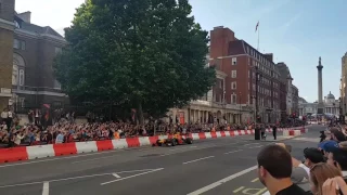 Max Verstappen amazing donuts at F1 Live London Whitehall July 2017