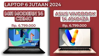 LAPTOP 6 JUTAAN TERBARU 2024 PART 2 | MSI MODERN 14 C12MO VS ASUS VIVOBOOK 14 A1404ZA