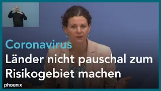 Regierungspressekonferenz mit Martina Fietz