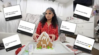 Building a GINGER BREAD HOUSE at 2am on Christmas Eve + Updated Q&A | Vlogmas Day 19