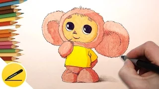 How to Draw Cheburashka step by step | Cheburashka - Drawing for kids