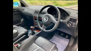 Absolute Classic Cars. 2001 Volkswagen Golf V6 4Motion. - Interior presentation - SOLD