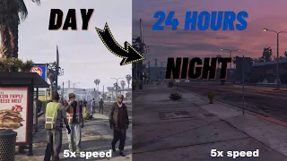 WHAT HAPPENS IF YOU DON'T MOVE FOR 24H IN GTA 5 (Fast Forward-Funny Moments)