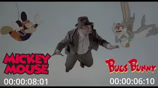 Do Bugs and Mickey have the same screentime in Who Framed Roger Rabbit?