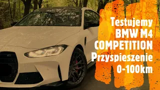 BMW M4 COMPETITION | TEST i PRZYSPIESZENIE 0-100kmh | Adam i Kamil Kunc