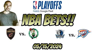 FREE NBA Playoff Betting Picks, Predictions, and Betting Analysis for May 15 , 2024