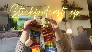 Strickpodcast Episode 01 Regenbogen Socken, Melange Sweater Man, Porcelain Sweatern u.v.m