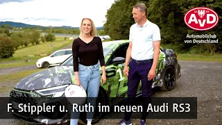 Mit dem neuen Audi RS3 auf die Nordschleife: Frank Stippler lässt Ruth Hofmann fliegen
