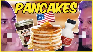 Brits Try making [U.S. STYLE PANCAKES] For The First Time!